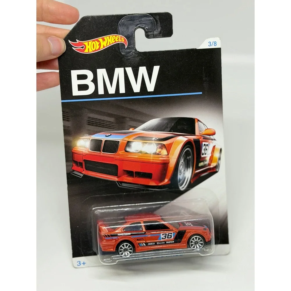 Hot Wheels BMW E36 M3 Race Orange 2015 BMW Series 3/8 Diecast Car Toy DJM82-0910